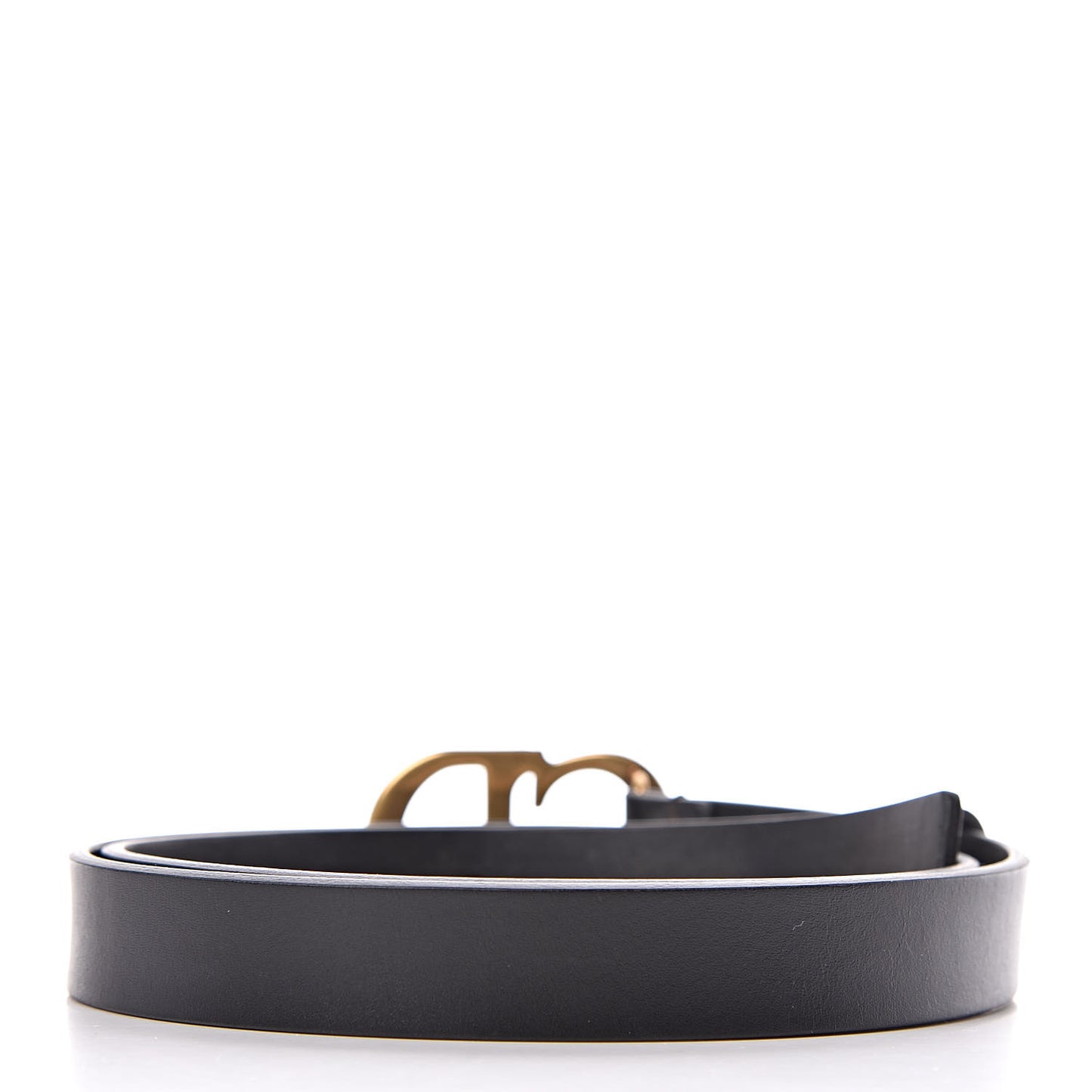 Calfskin Saddle Belt 75 Black