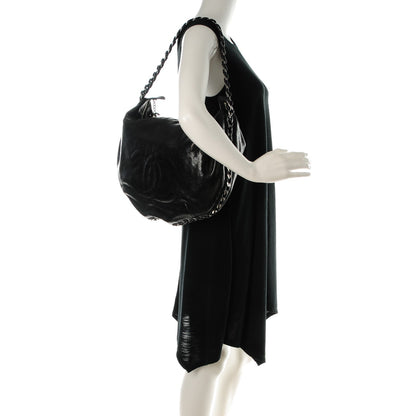 Chanel Glazed Caviar Modern Chain Hobo Black 2 of 7