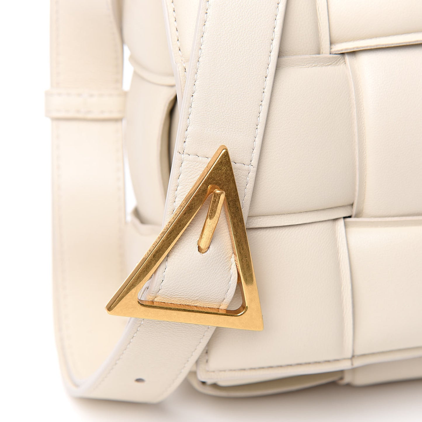 Nappa Maxi Intreccio Padded Cassette Crossbody Bag Plaster