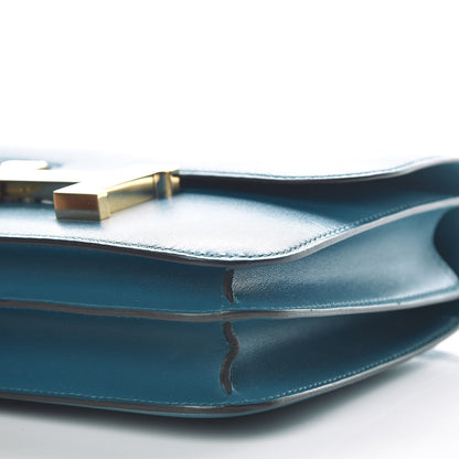 Hermes Tadelakt Constance 18 Bleu Izmir 9 of 10