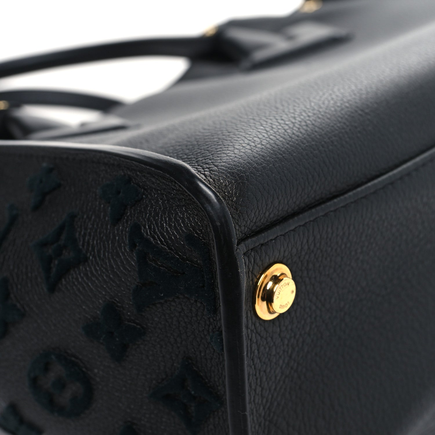 Louis Vuitton Calfskin Monogram Tufting On My Side Black 11 of 13