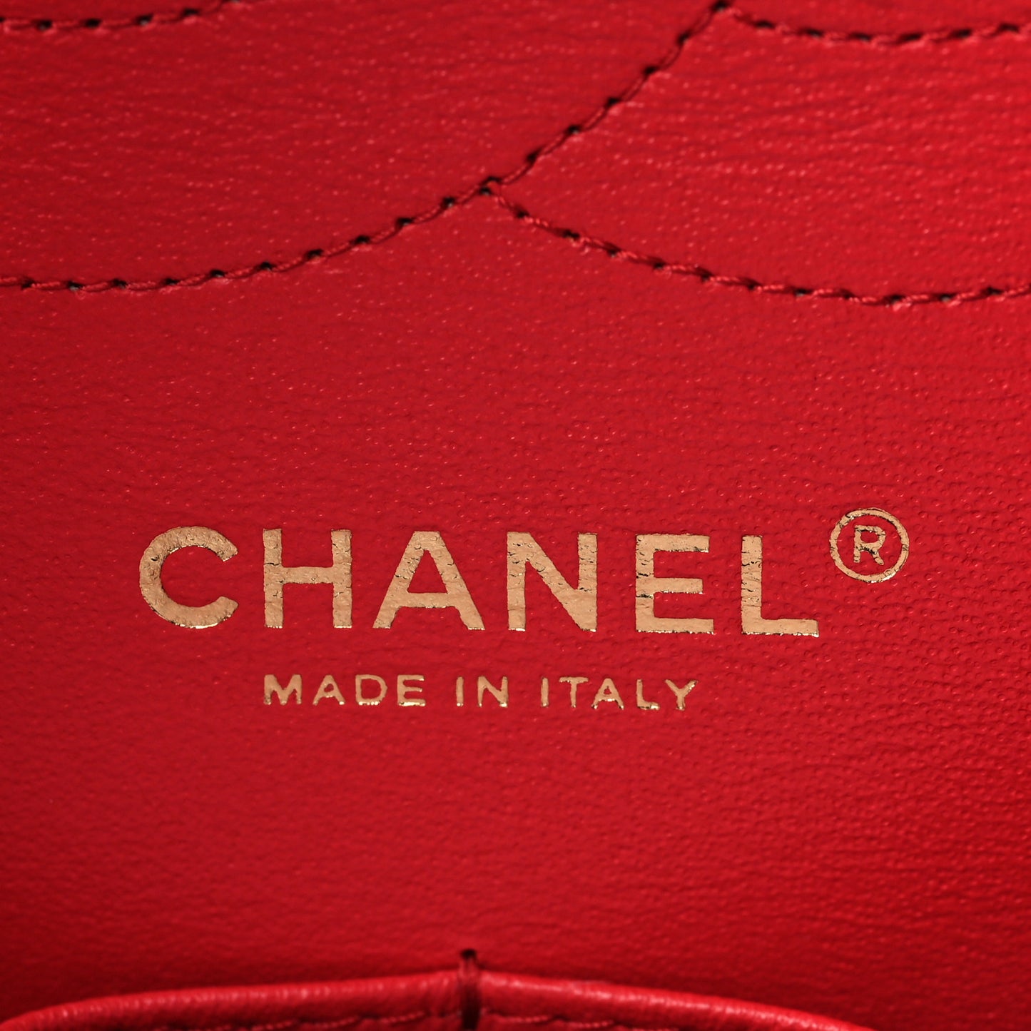 Caviar Quilted Jumbo Double Flap Red