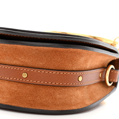 Chloe Calfskin Suede Small Nile Bracelet Bag Caramel 10 of 12