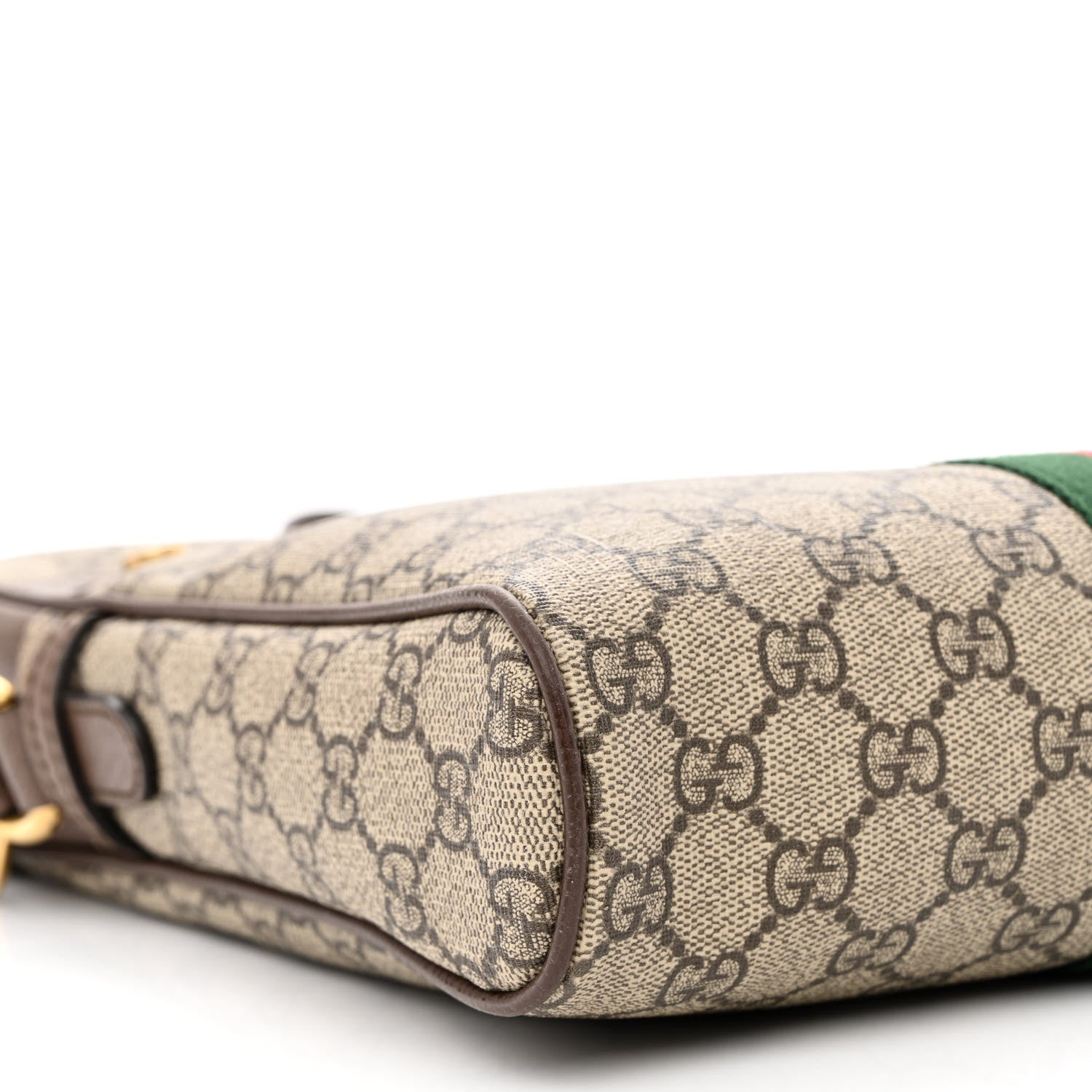 Gucci GG Supreme Monogram Web Medium Ophidia Messenger Bag Brown 9 of 11