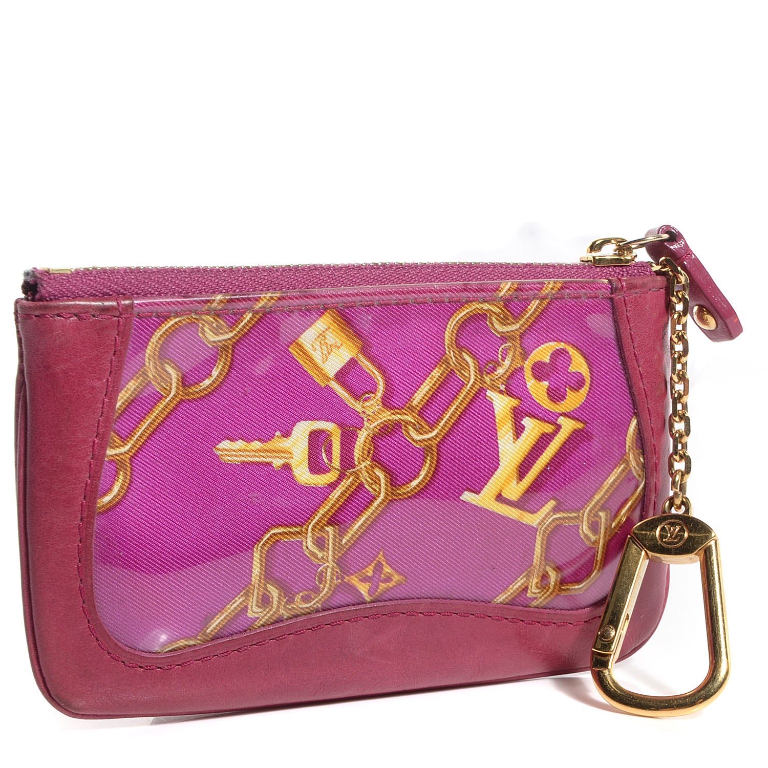 Louis Vuitton Monogram Charms Key Pouch Fuchsia 3 of 7