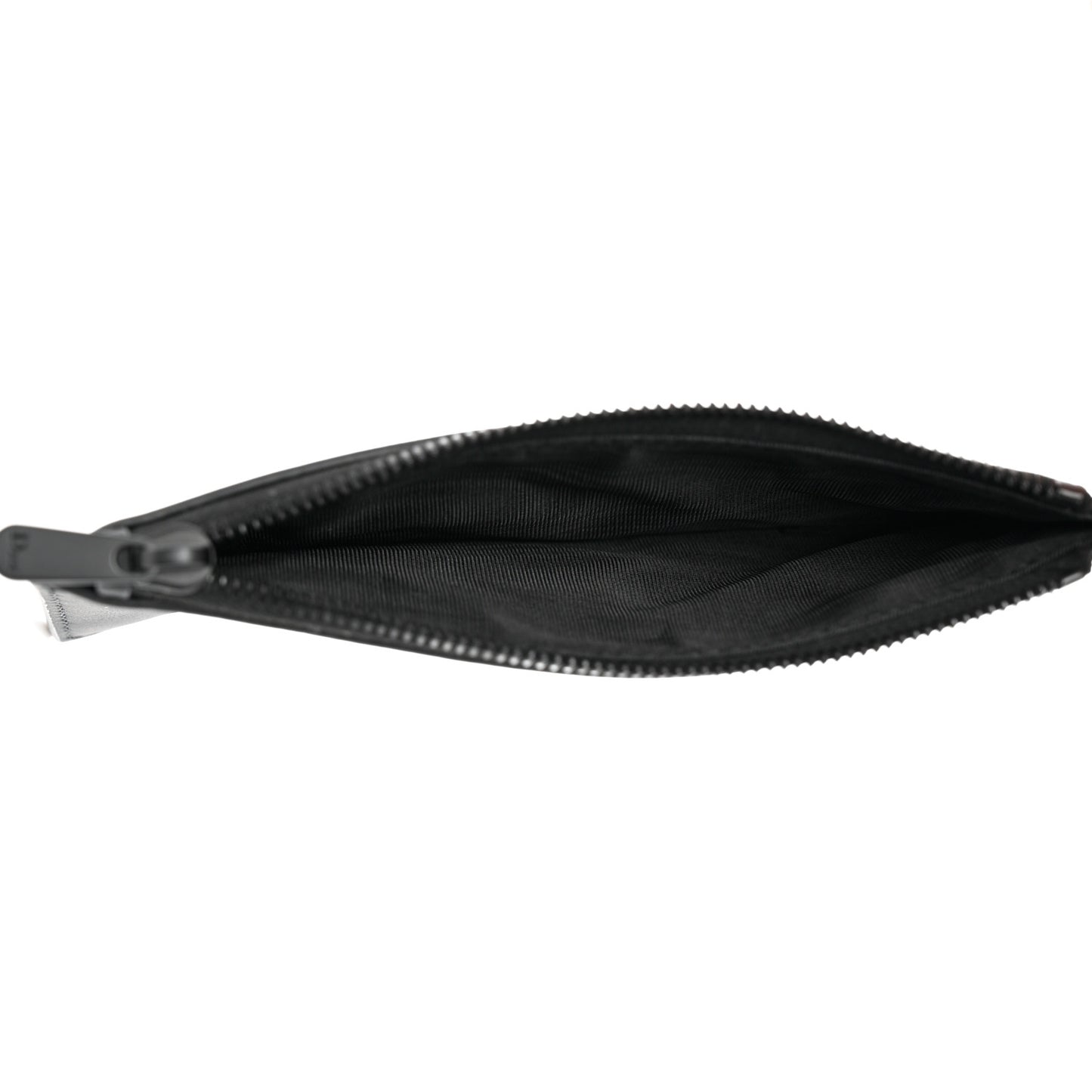 Ultra Matte Calfskin Saddle Chain Wallet Pouch Black
