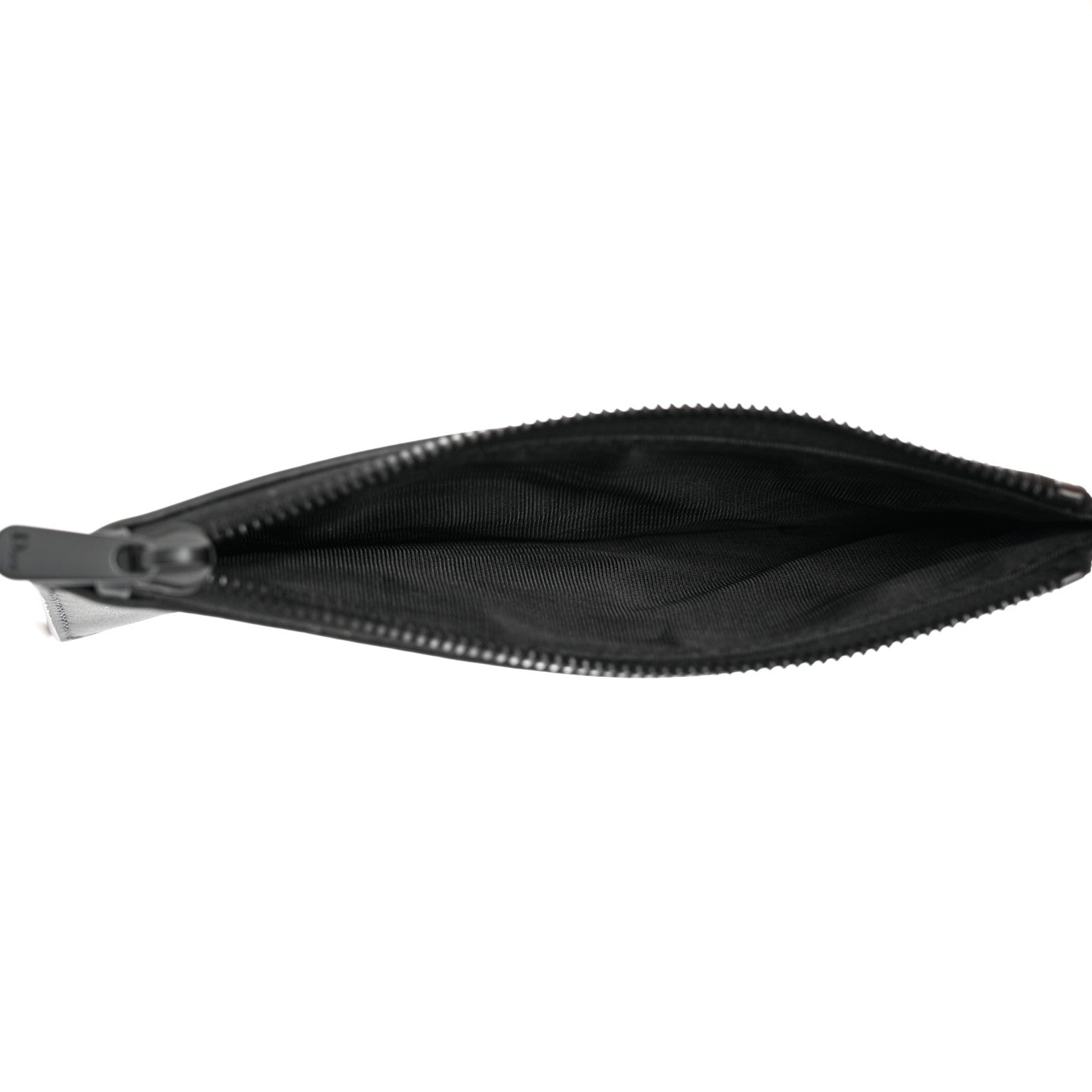 Christian Dior Ultra Matte Calfskin Saddle Chain Wallet Pouch Black 7 of 12