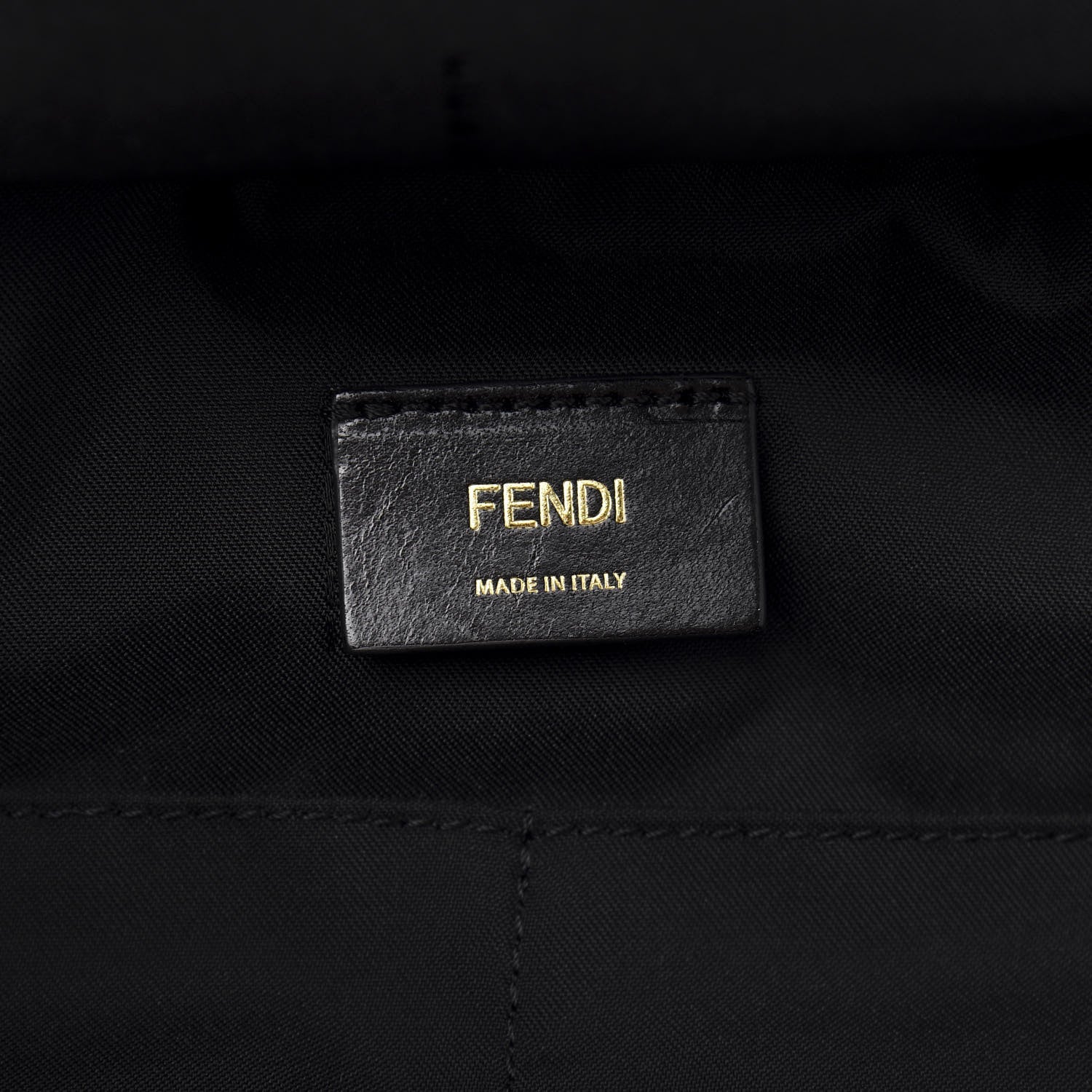 Fendi Nylon Dolmias Vitello Grace FF Convertible Drawstring Backpack Military Brown Tortora 12 of 17