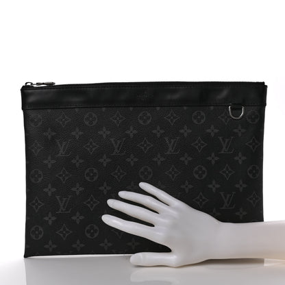 Louis Vuitton Monogram Eclipse Discovery Pochette GM 2 of 7