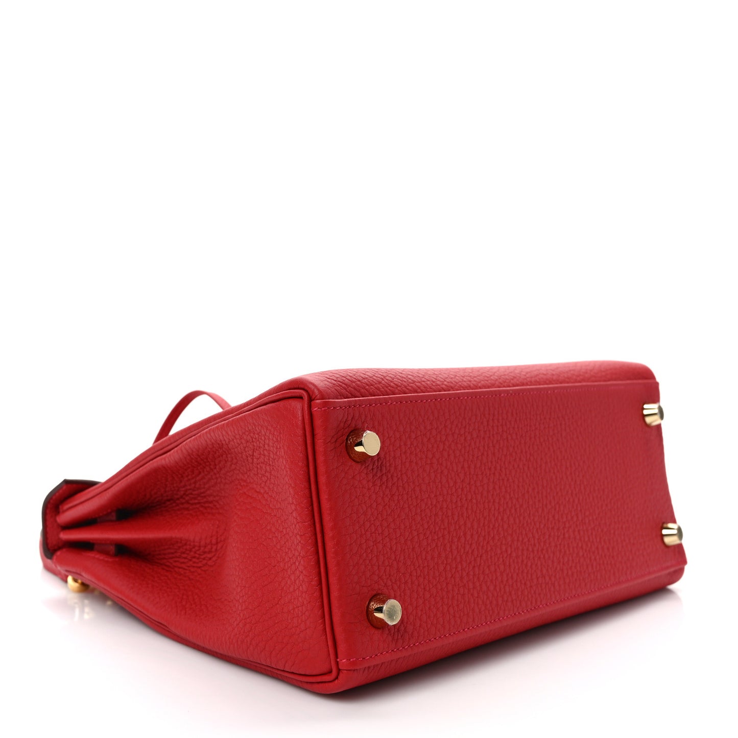 Togo Horseshoe Kelly Retourne 25 Rouge Casaque Gold