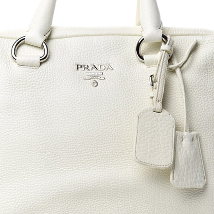 Prada Vitello Daino Satchel Bianco 15 of 15