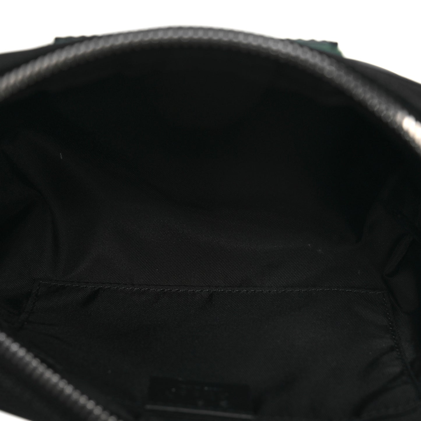 Canvas Web Slim Belt Bag Black
