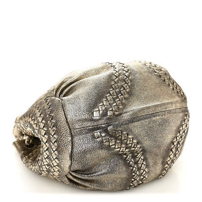 Bottega Veneta Metallic Cervo Illusion Hobo Platino Ossidato 4 of 9