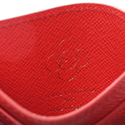 Louis Vuitton Monogram LV Charms 2024 Christmas Animation Candy Factory Card Holder Candy Red 6 of 7