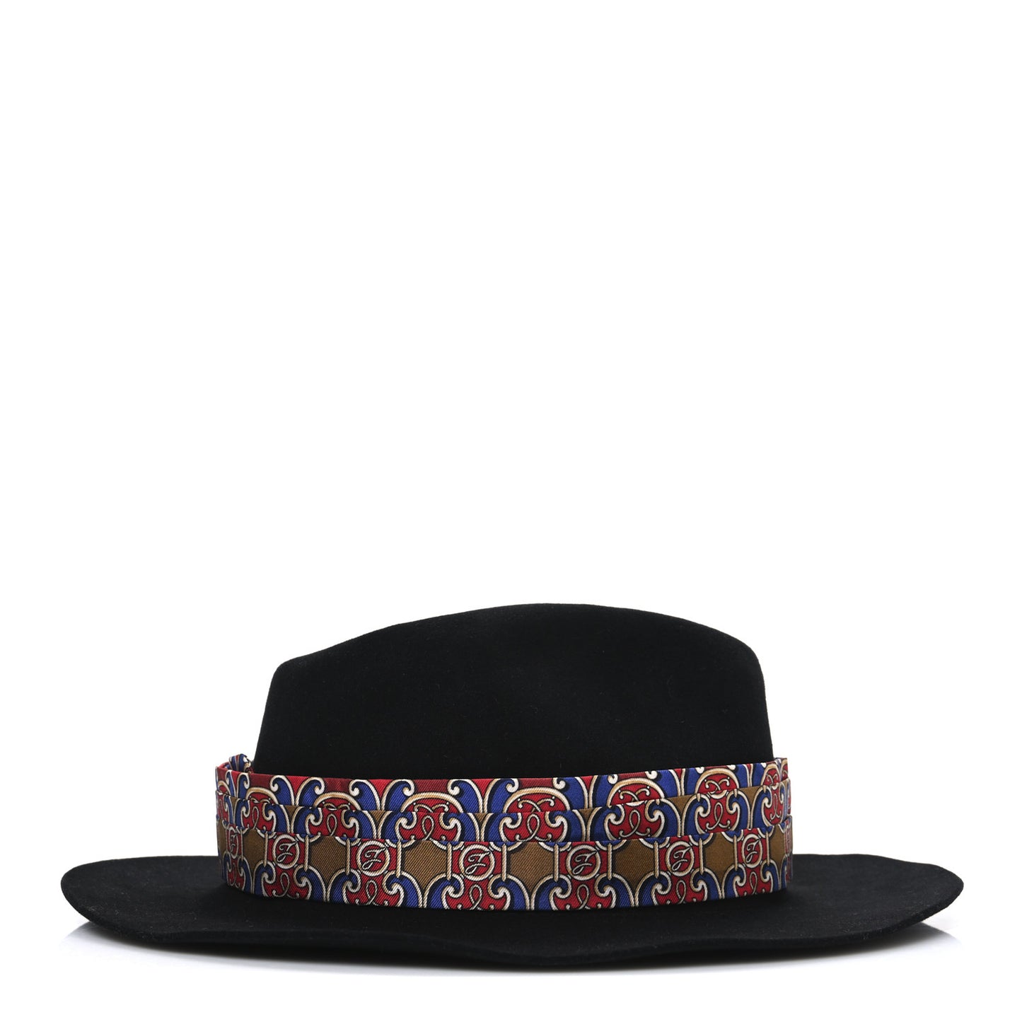Rabbit Fur Scarf Fedora M Black