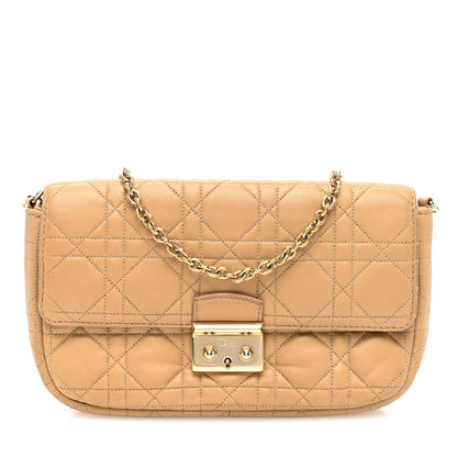 Christian Dior Lambskin Cannage Miss Dior Promenade Pouch Beige 1 of 9