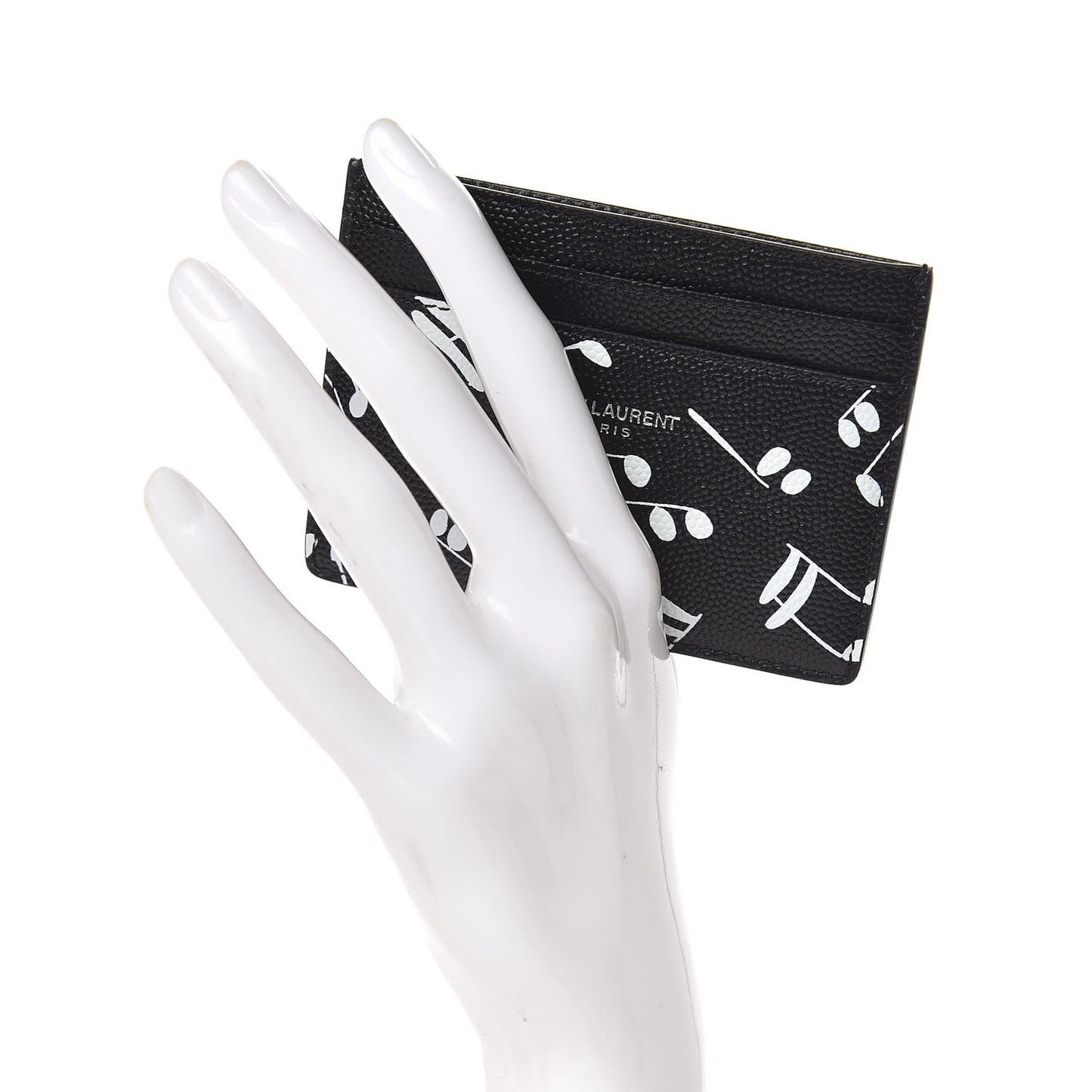 Grain de Poudre Musical Notes Credit Card Case Black