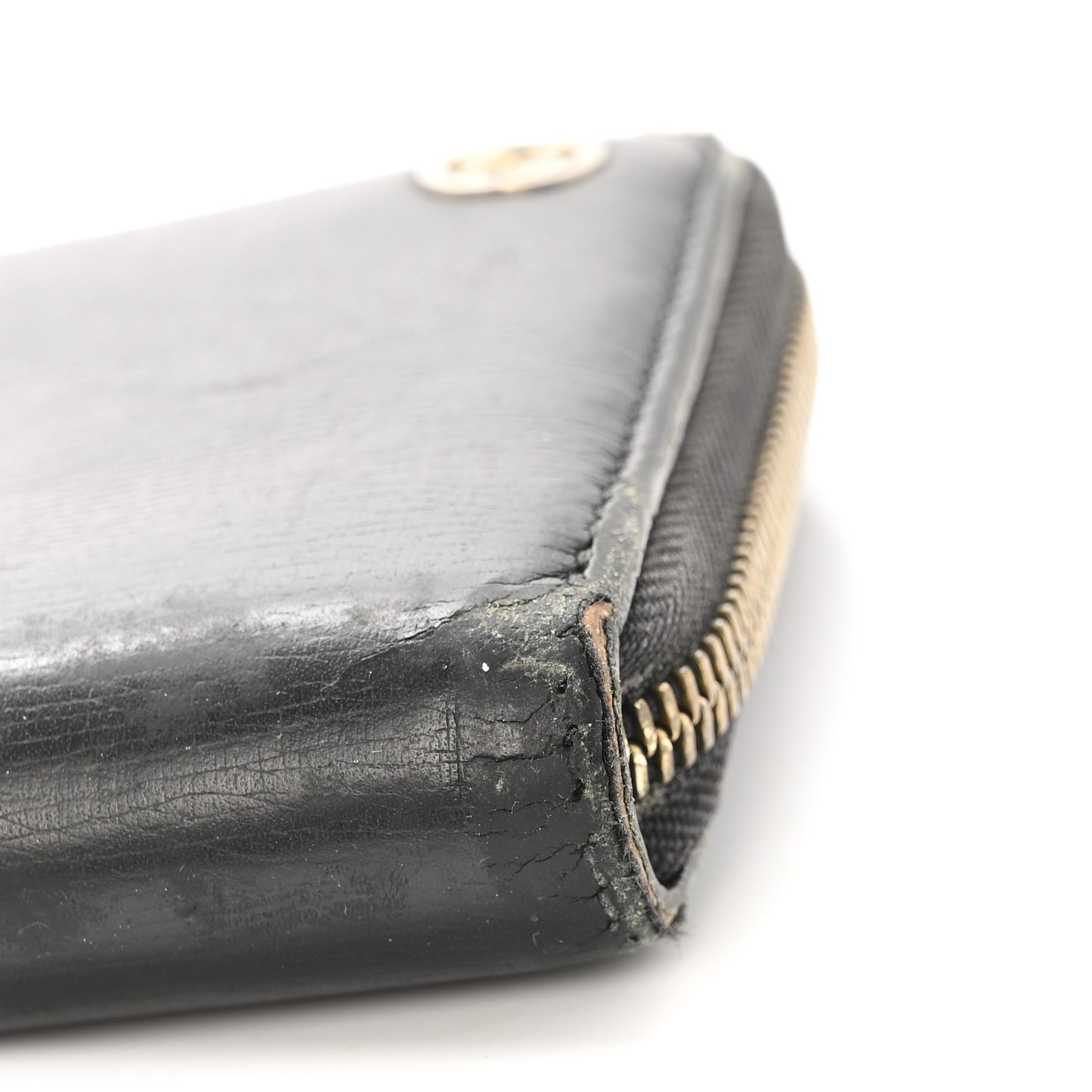 Calfskin GG Zip Around Wallet Black