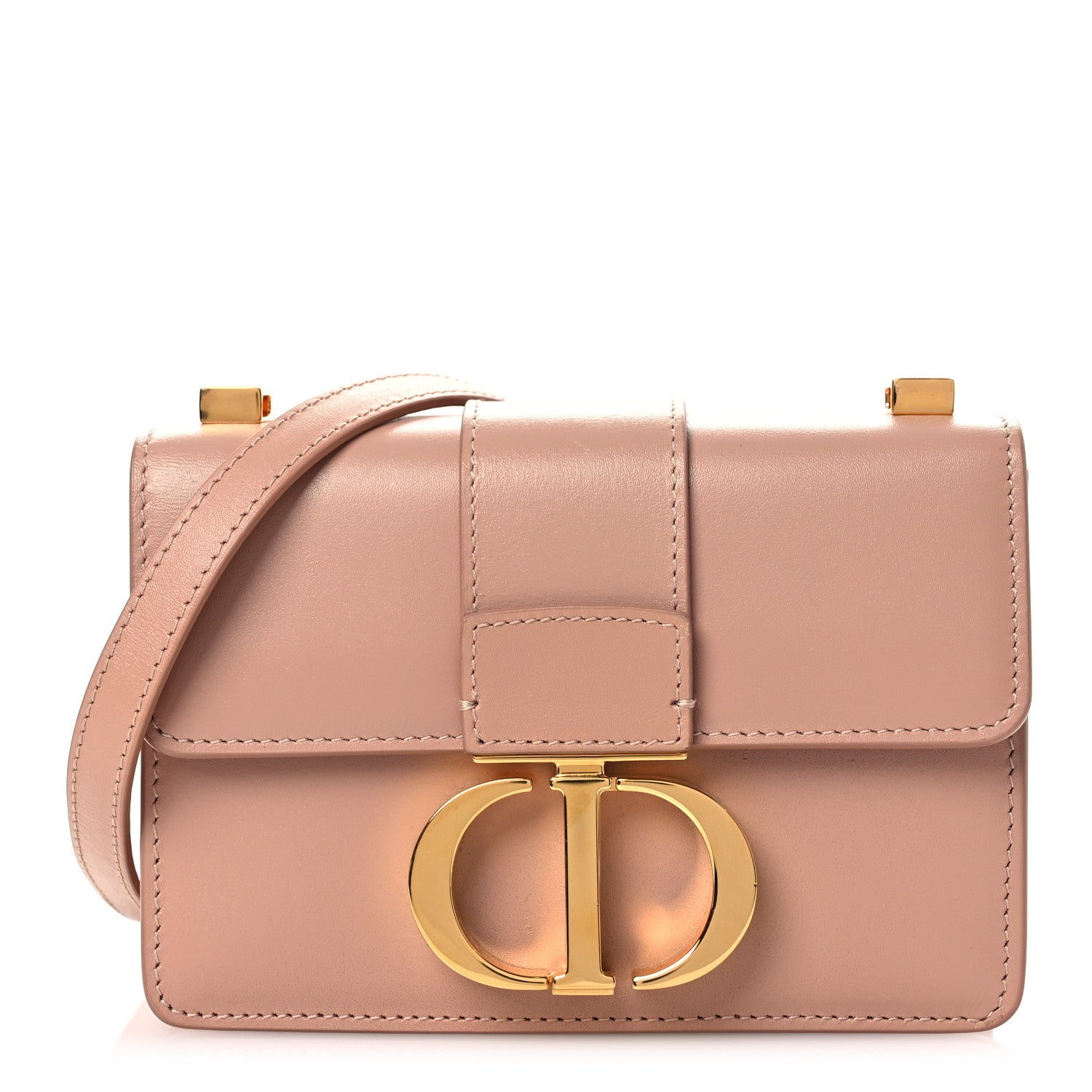 Christian Dior Box Calfskin Micro 30 Montaigne Flap Bag Rose Des Vents 1 of 16