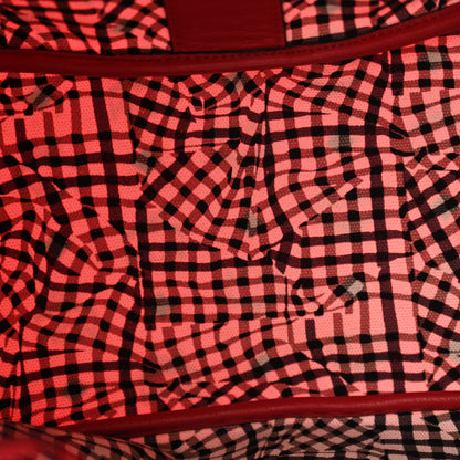 MCM Visetos Medium Liz Reversible Shopper Tote Ruby Red 8 of 15