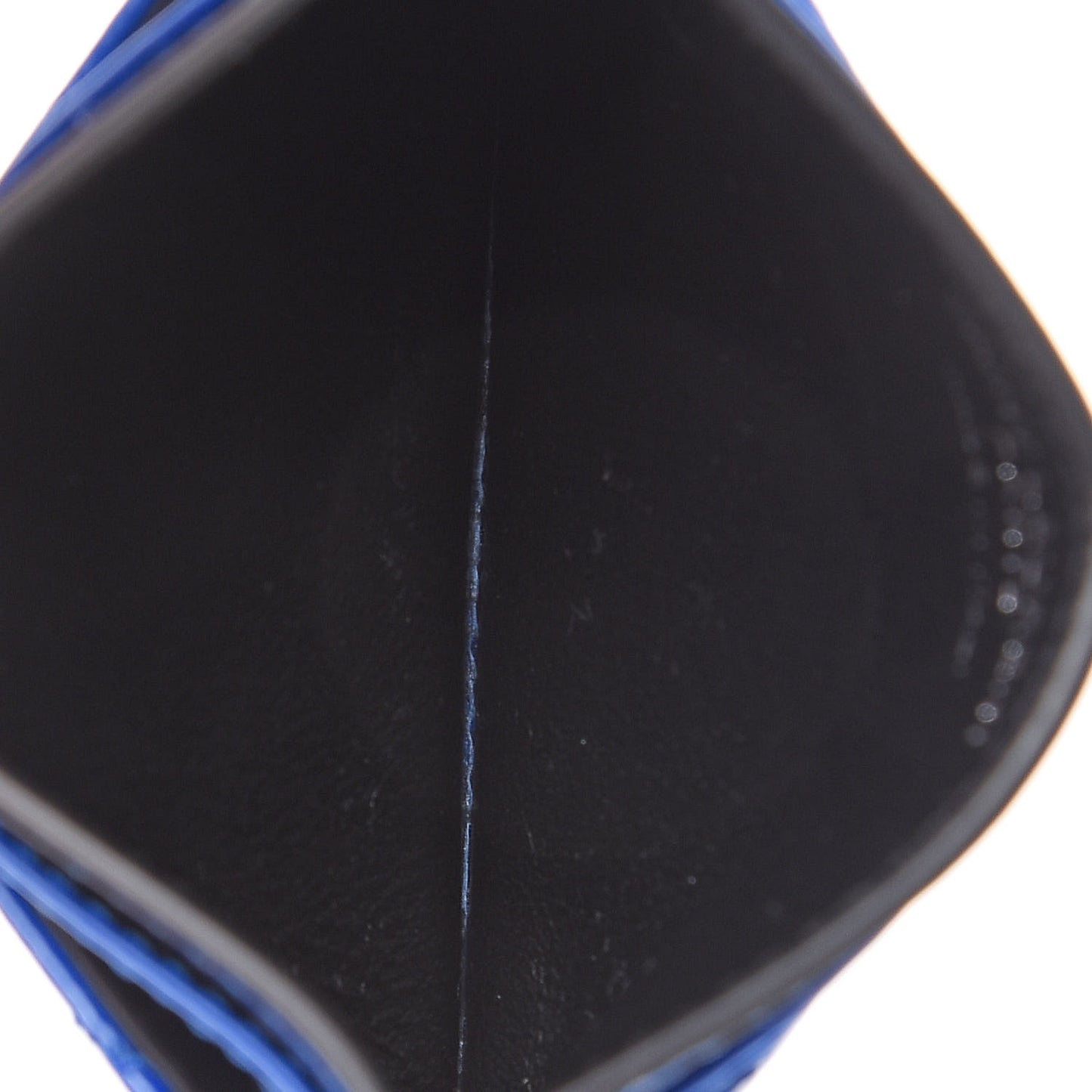Grain De Poudre Matelasse Credit Card Case Blue Majorelle