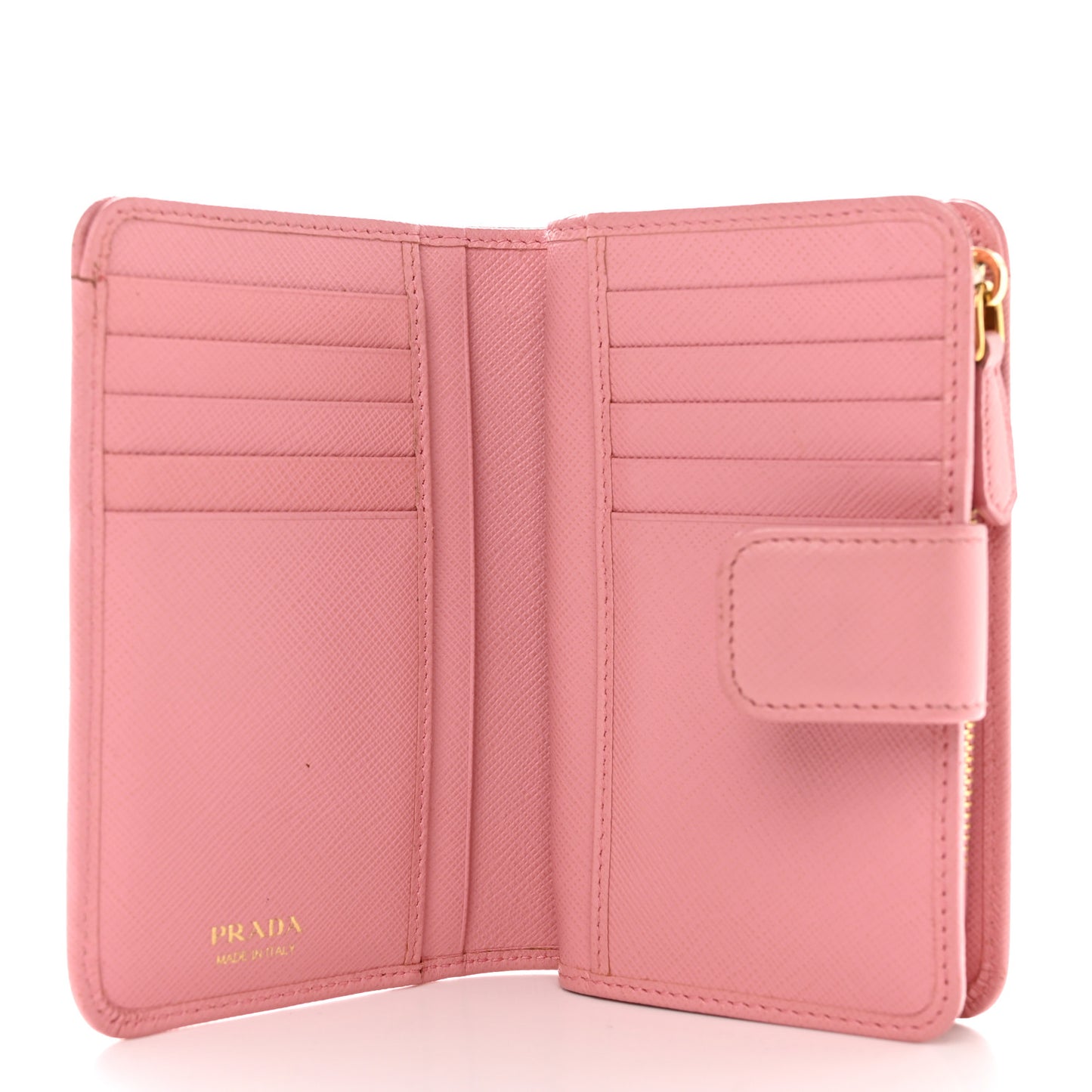 Saffiano Metal Compact Wallet Peonia Petalo
