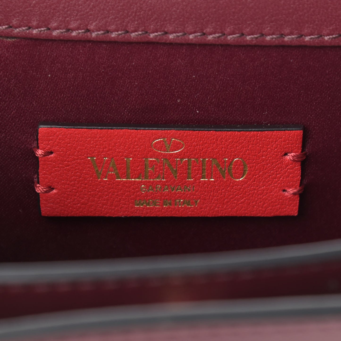 Smooth Calfskin Vring Backpack Shoulder Bag Cerise