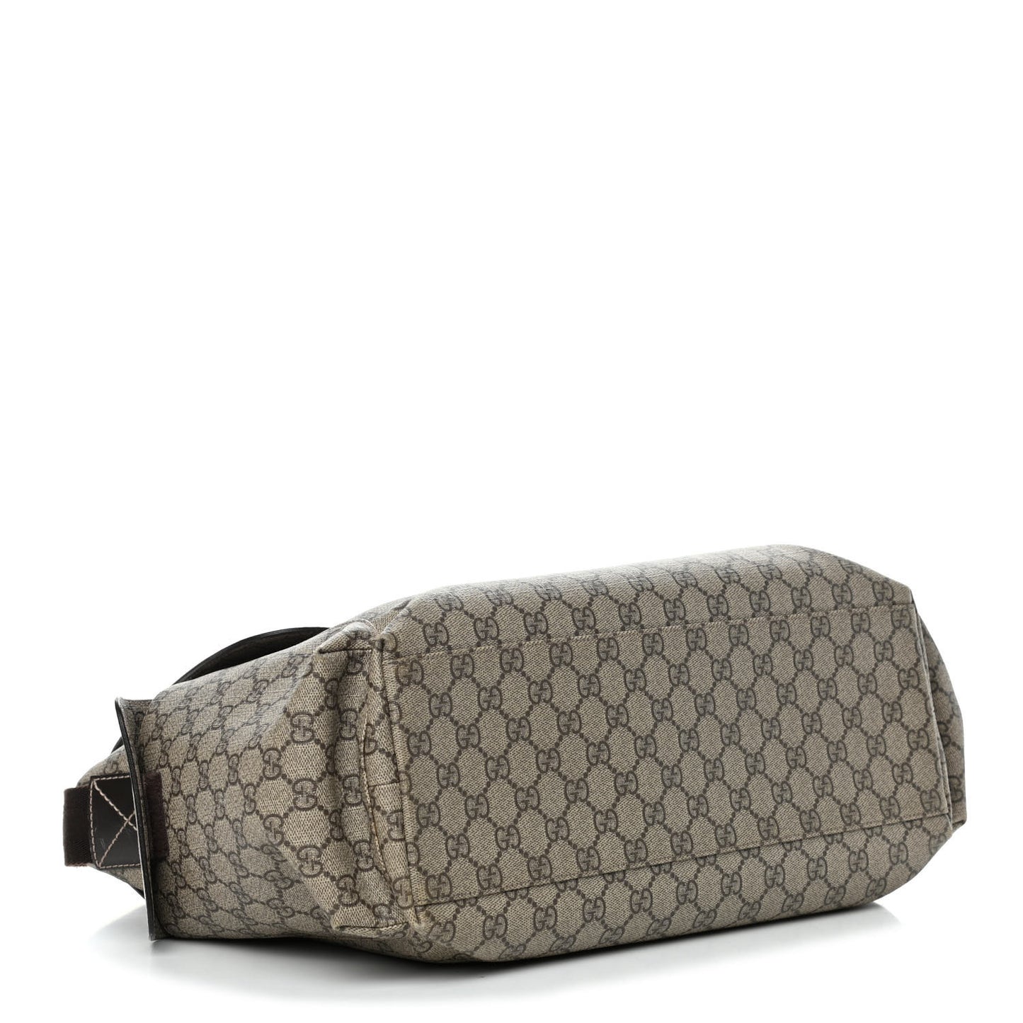 GG Plus Monogram Messenger Diaper Bag Dark Brown