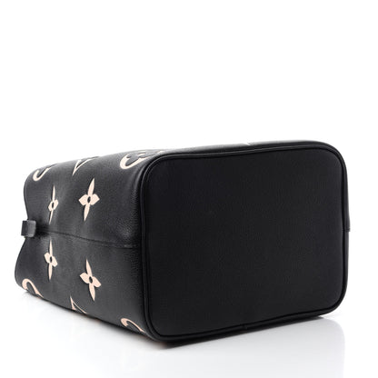 Louis Vuitton Empreinte Monogram Giant Neonoe MM Black Beige 4 of 9