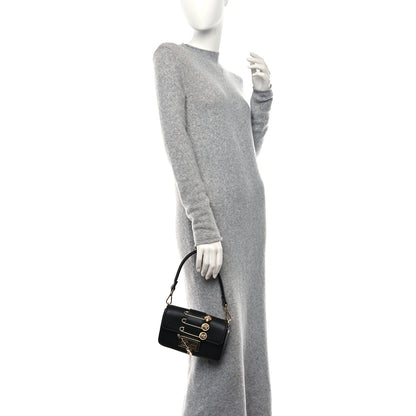 Fendi X VERSACE Vitello Seta Fendace Mini Brooch Baguette Black 2 of 9