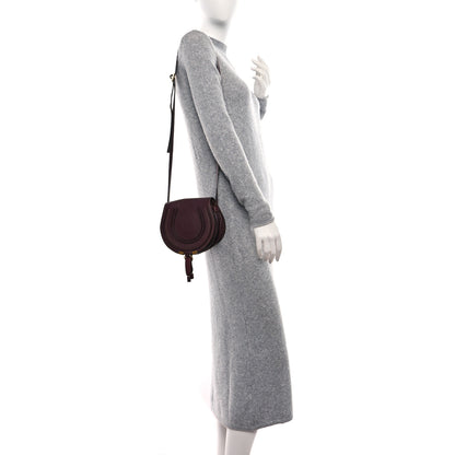 Chloe Grained Calfskin Small Marcie Saddle Bag Wild Purple 2 of 10