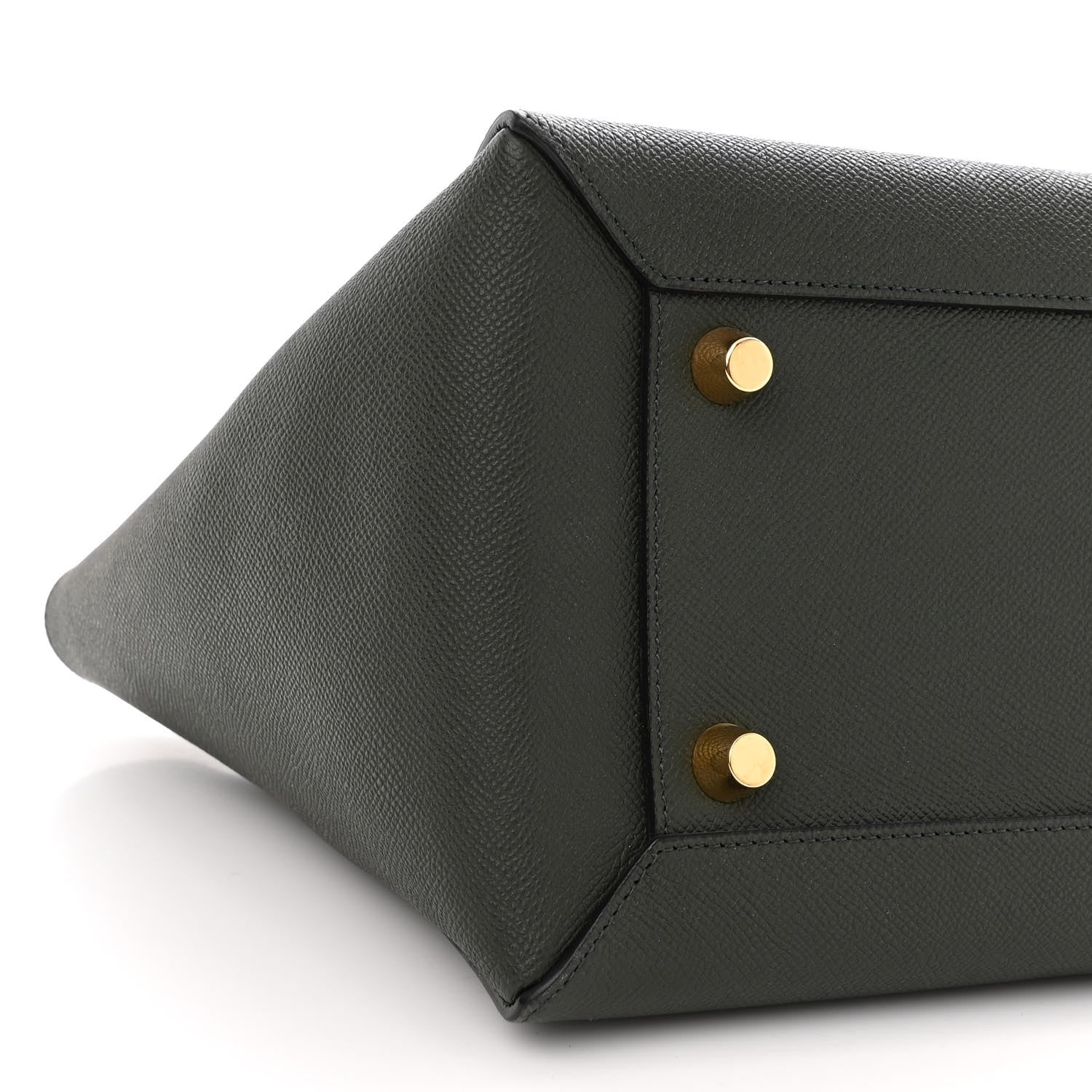 Celine Grained Calfskin Mini Belt Bag Dark Green 8 of 9
