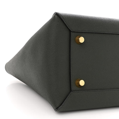 Celine Grained Calfskin Mini Belt Bag Dark Green 8 of 9