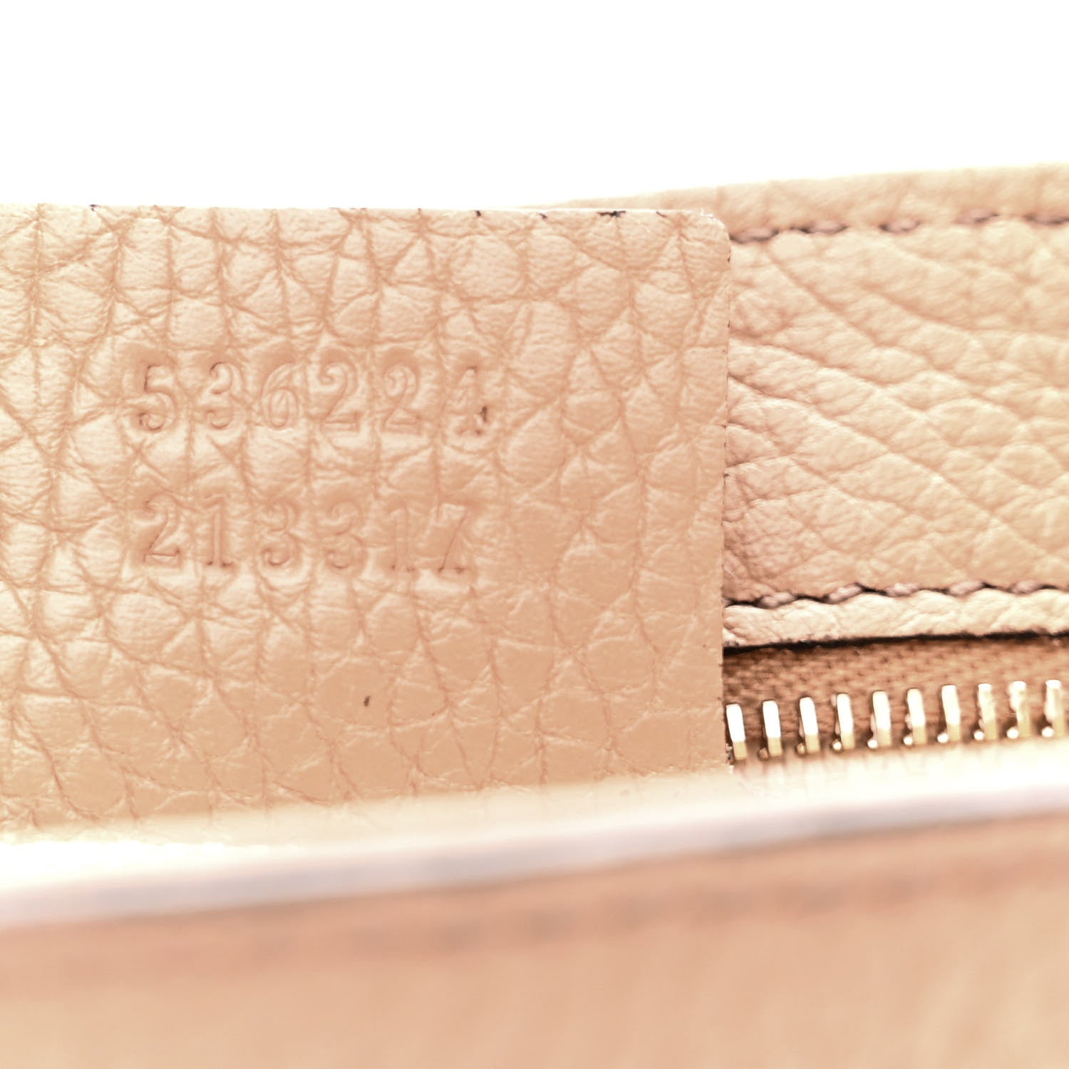 Gucci Pebbled Calfskin Medium Soho Flap Crossbody Camelia 7 of 11