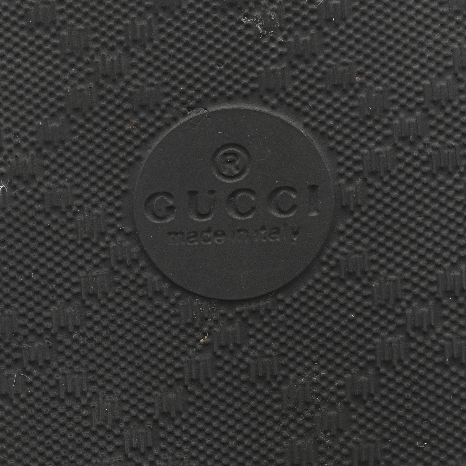 Gucci Rubber Womens Logo Slide Sandals 38 Black 6 of 10