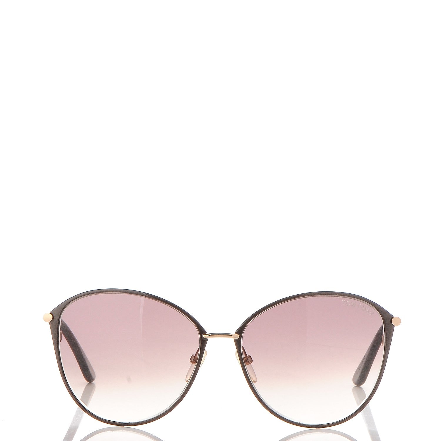 Tom Ford Penelope Vintage Round Sunglasses TF320 Brown 2 of 8
