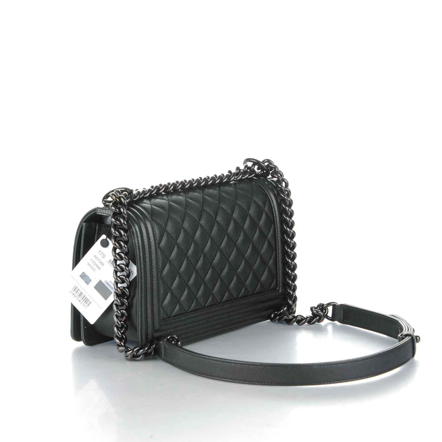 Chanel Caviar Quilted Medium Boy Flap So Black 3 of 8