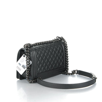Chanel Caviar Quilted Medium Boy Flap So Black 3 of 8