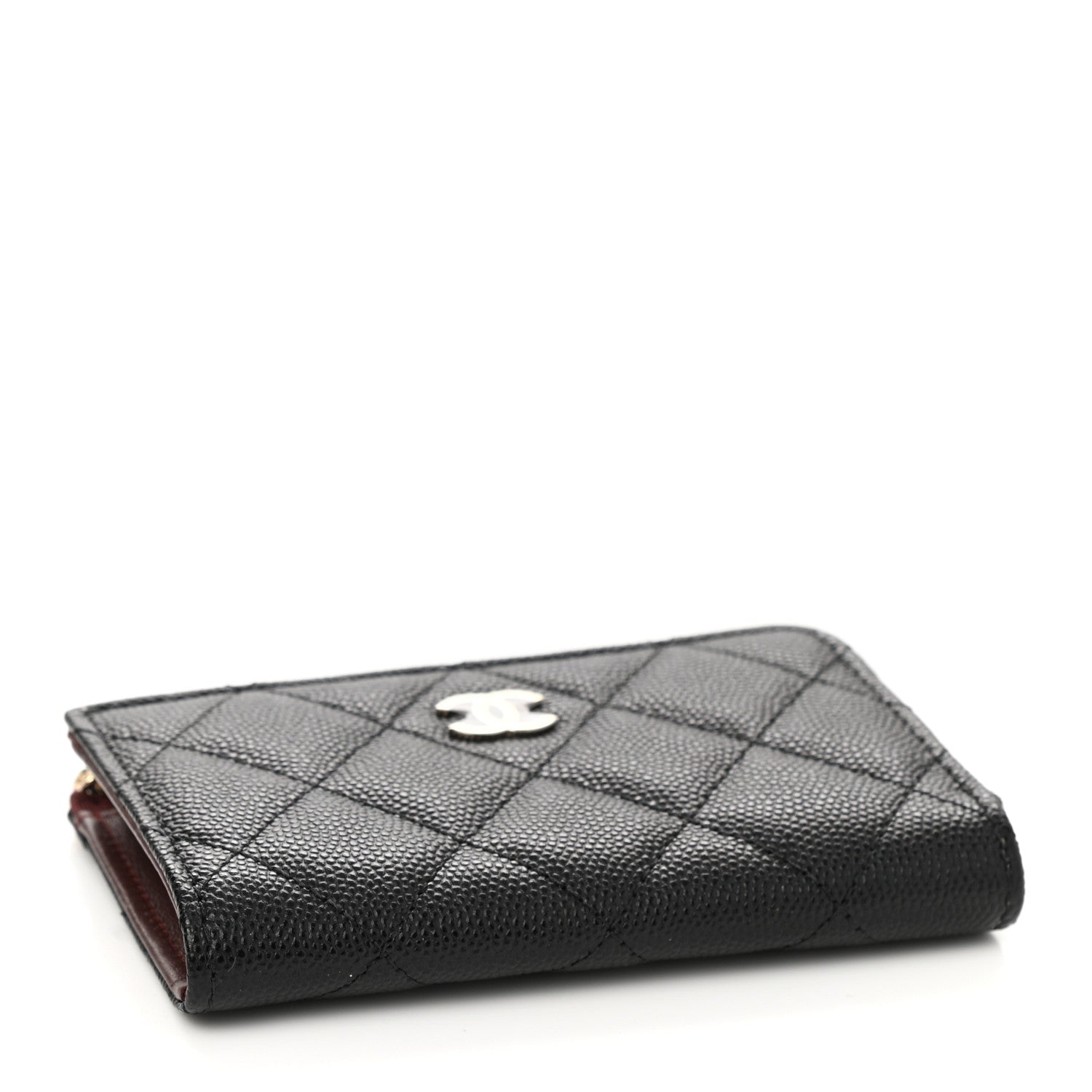 Chanel Caviar Quilted Zipped Key Holder Case Black 4 of 8