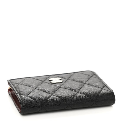 Chanel Caviar Quilted Zipped Key Holder Case Black 4 of 8