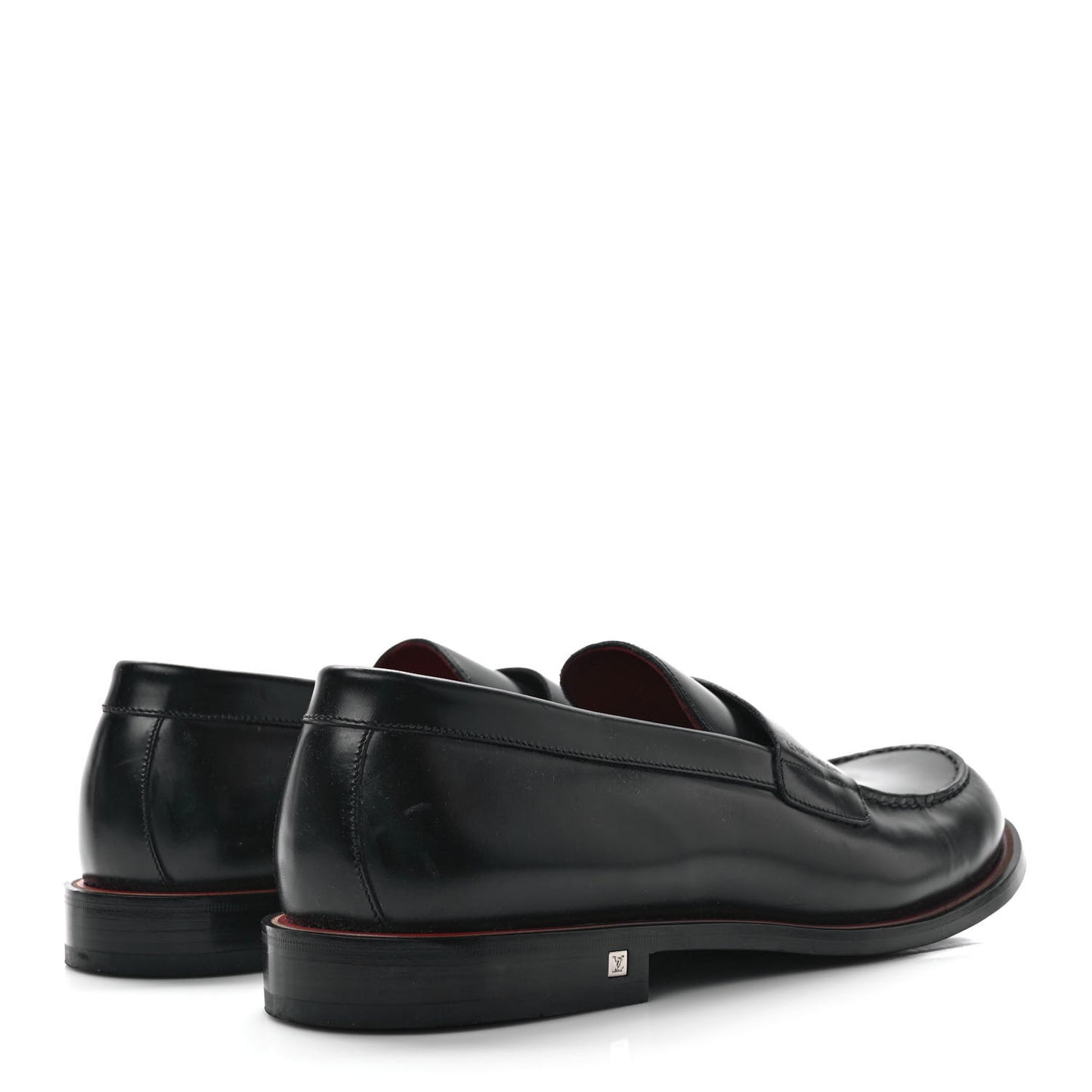 Calfskin Mens Loafers 8.5 Black