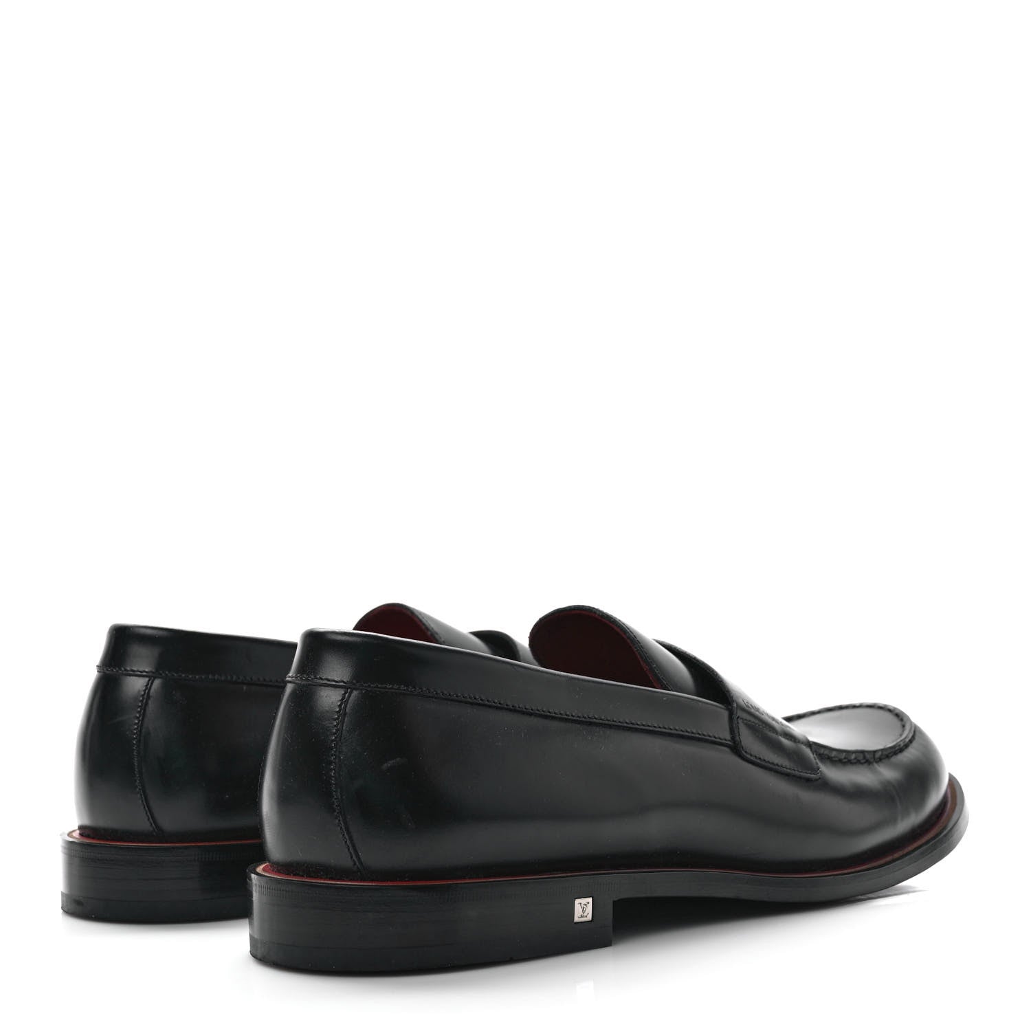 Louis Vuitton Calfskin Mens Loafers 8.5 Black 4 of 8