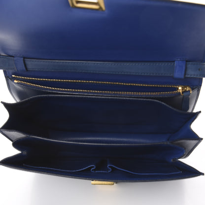 Celine Box Calfskin Medium Classic Box Flap Bag Indigo 4 of 8