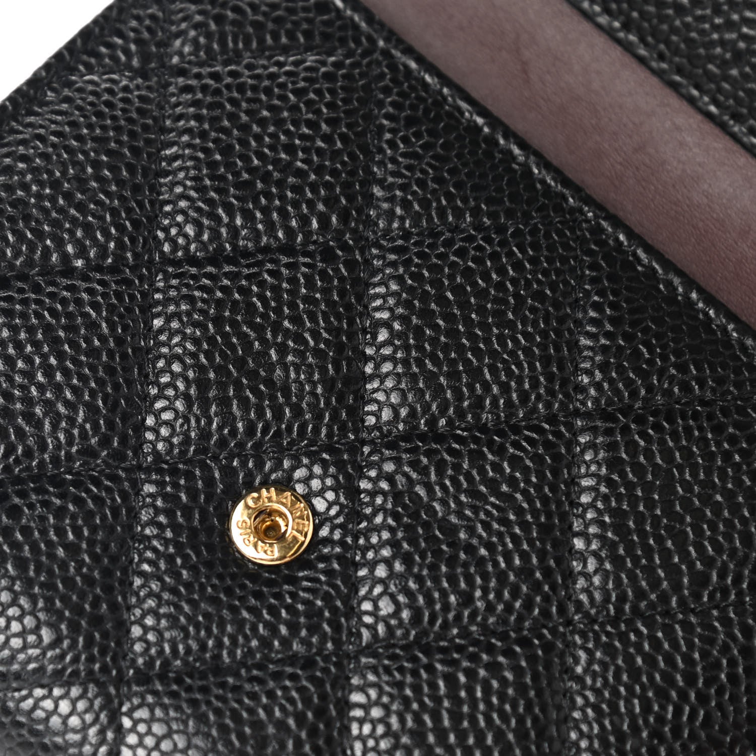 Chanel Caviar Quilted Compact Flap Wallet Black 9 of 10