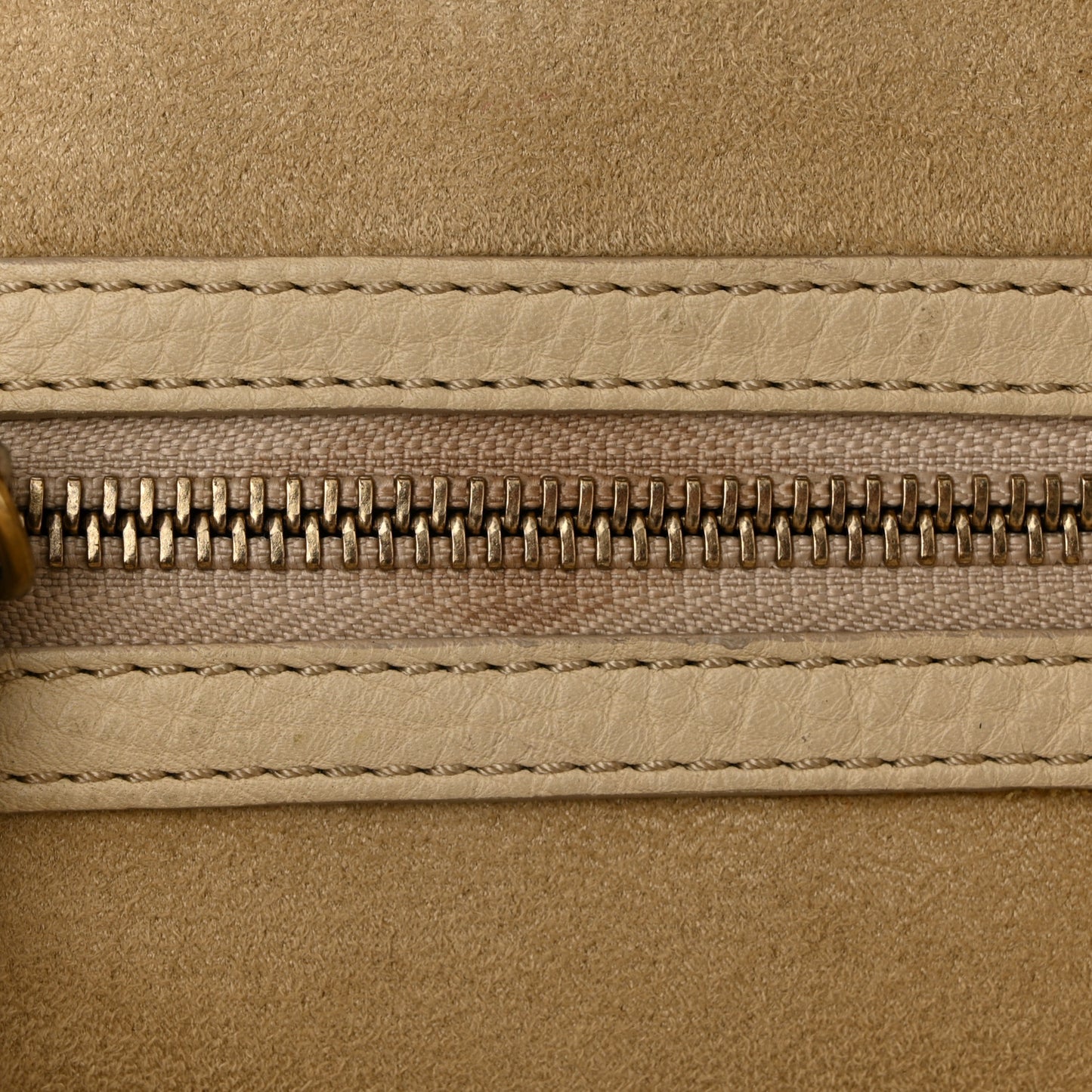 Drummed Calfskin Mini Luggage Dune