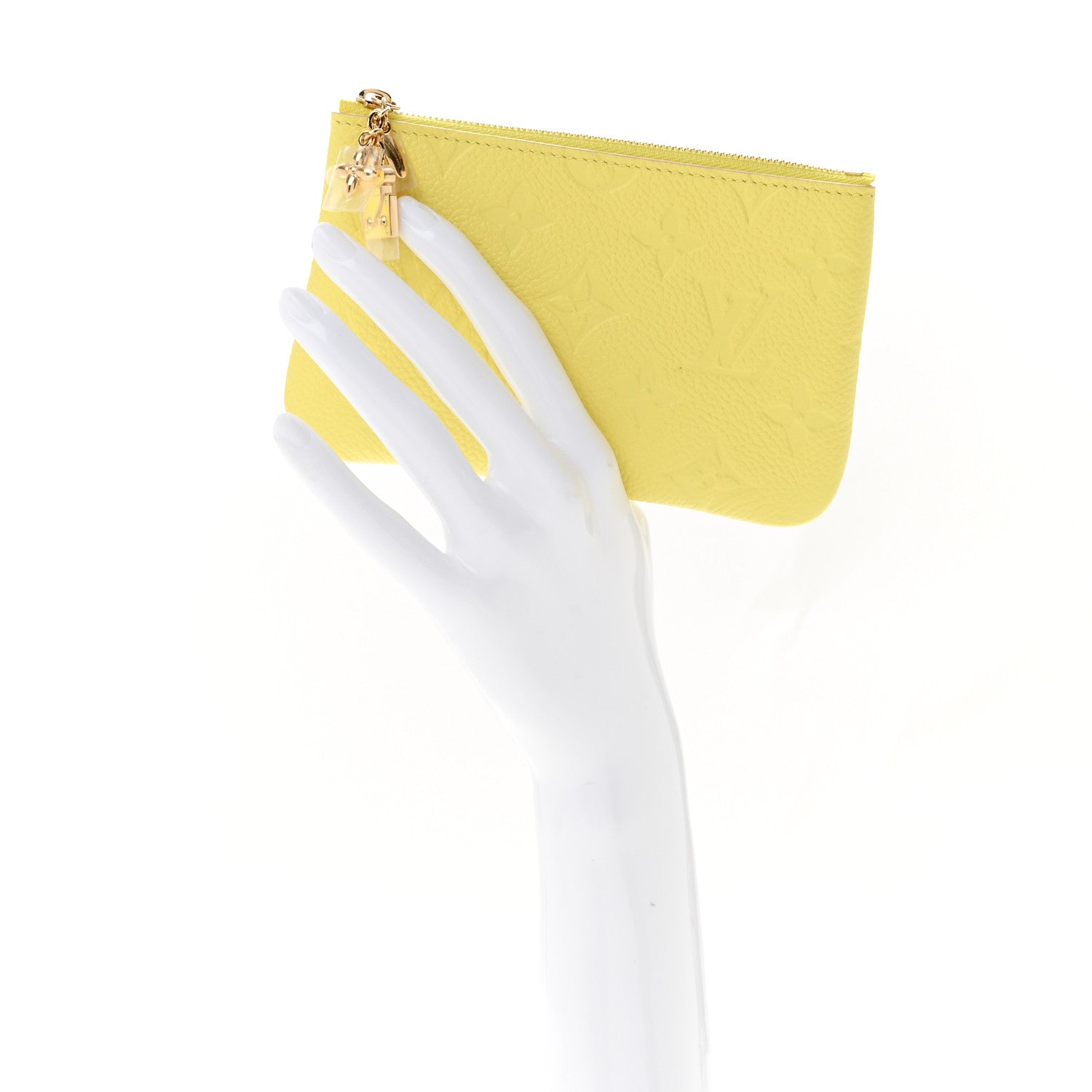 Louis Vuitton Empreinte Monogram Key Pouch S Sunflower Yellow 2 of 7
