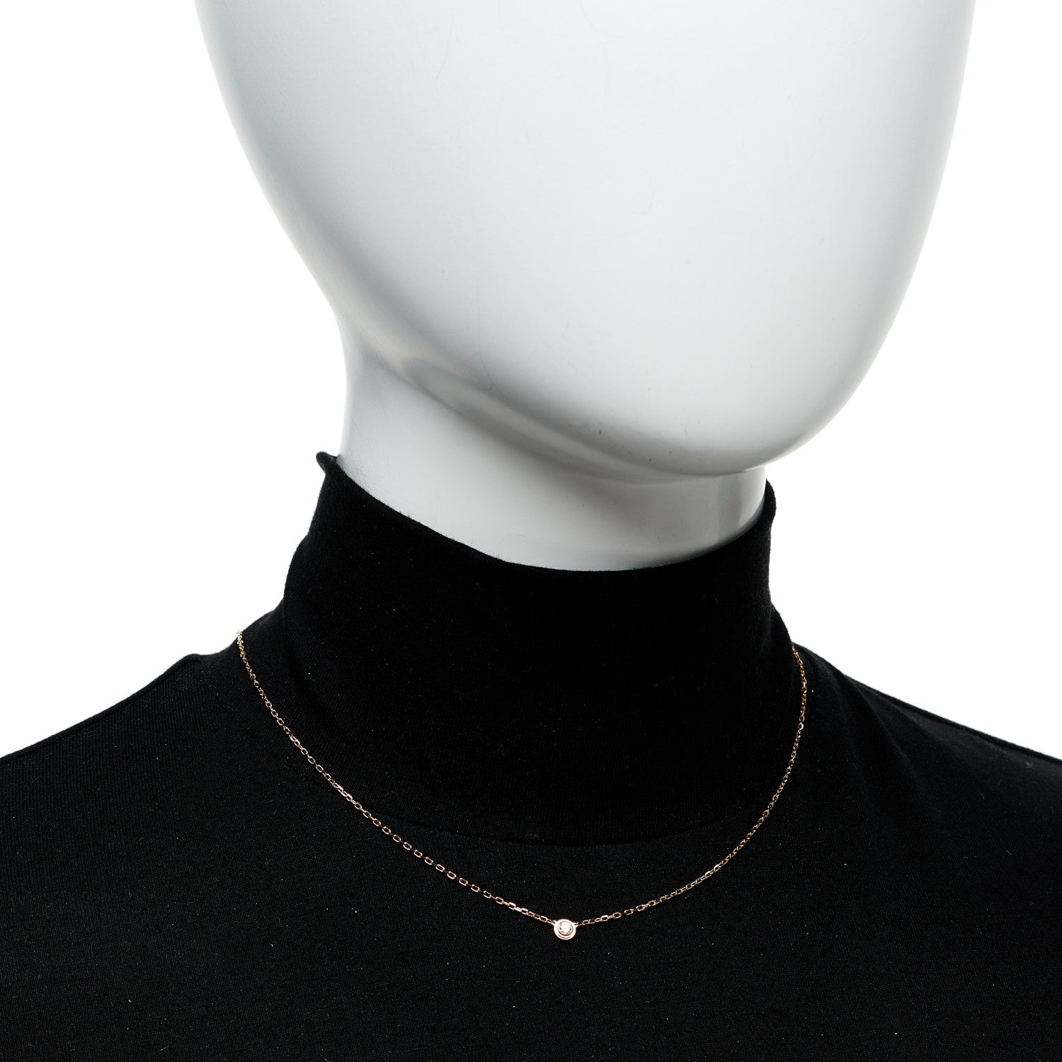 Cartier 18K Pink Gold Diamond XS D'Amour Pendant Necklace 2 of 6