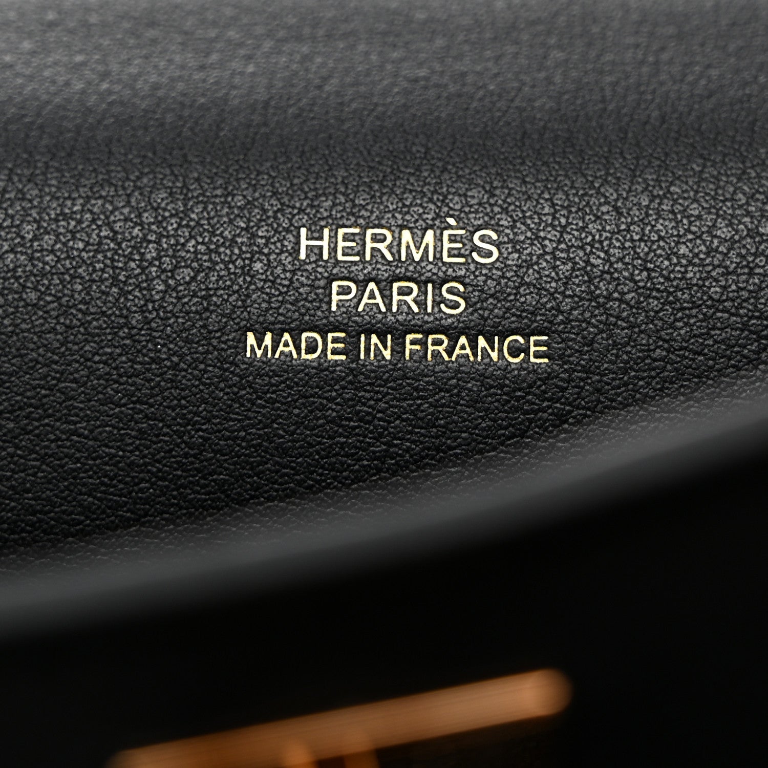 Hermes Swift Kelly Pochette Clutch Black 6 of 9