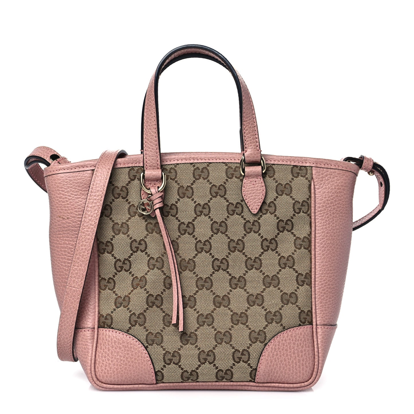 Monogram Small Bree Tote Beige Soft Pink