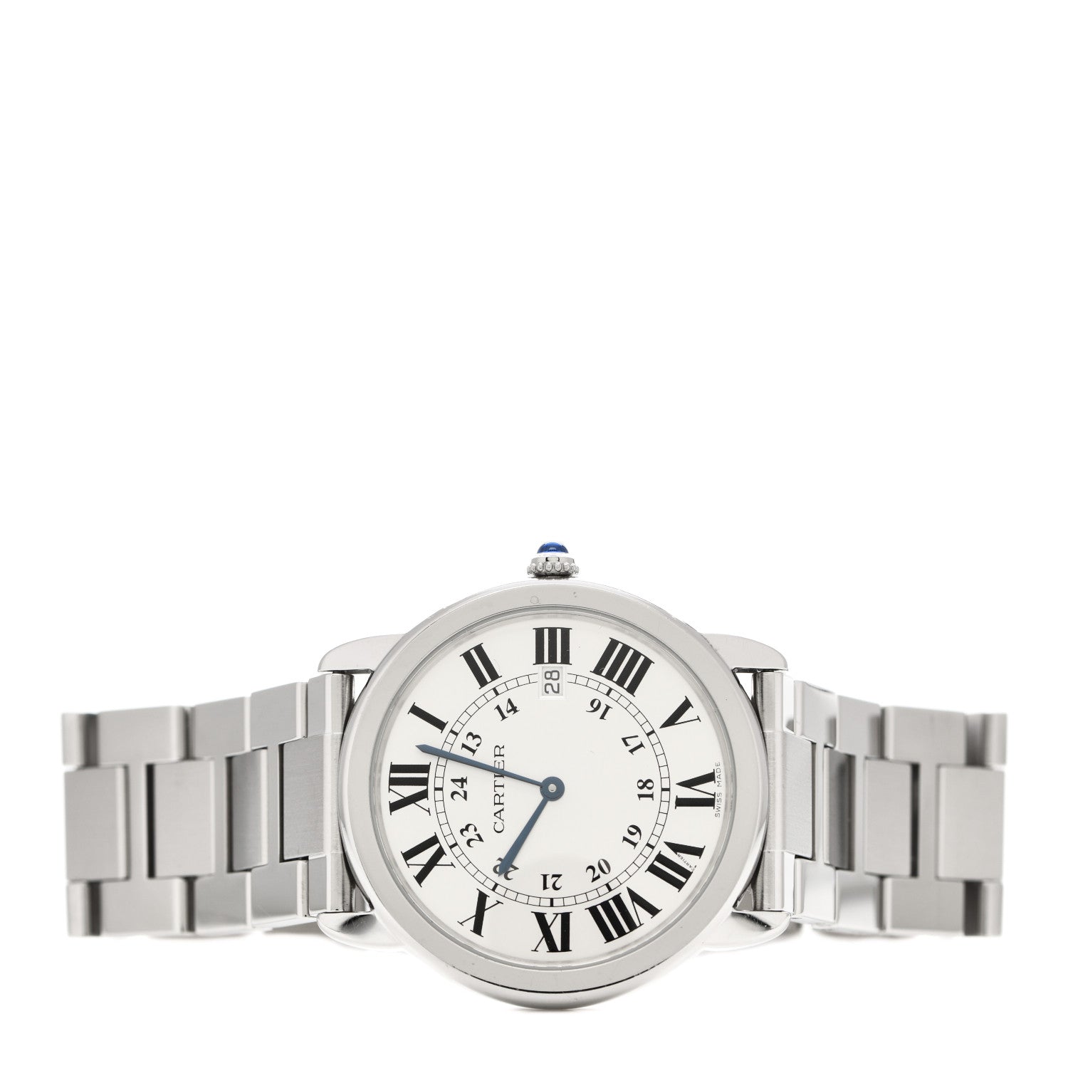 Cartier Stainless Steel 36mm Ronde Solo Quartz Watch 2 of 5
